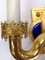 Gold Plated and Enamel Sconce by Jozsef Engelsz, 1970s, Image 3