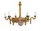 Gold Plated and Enamel Chandelier by Jozsef Engelsz, 1970s, Image 1