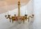 Gold Plated and Enamel Chandelier by Jozsef Engelsz, 1970s 2