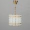 Lampada in cristallo tubolare e ottone di Tyringe, anni '60, Immagine 2