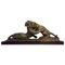 Art Deco Bronze Panther Skulptur von Robert, 1930er 1