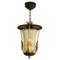 Mid-Century Pendant Lantern Lamp Attributed to Poillerat, 1940s, Image 1