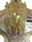 Lampada a sospensione Mid-Century in metallo cromato e pannelli in vetro iridescente, anni '50, Immagine 2