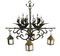 Wrought Iron Sconce Attributed to Poillerat Marine Galleon, 1930s, Image 7