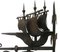 Wrought Iron Sconce Attributed to Poillerat Marine Galleon, 1930s, Image 2