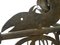 Large Wrought Iron Marine Galleon Dolphin Chandelier Attributed to Poillerat, 1930s 5