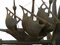 Large Wrought Iron Marine Galleon Dolphin Chandelier Attributed to Poillerat, 1930s 9