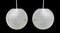 Lámparas colgantes de globo de plástico moldeado opaco, años 50. Juego de 2, Imagen 3