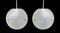 Opaque Molded Plastic Globe Pendant Lights, 1950s, Set of 2 3