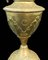 Antike französische böhmische Messing & Glas Cabochon Öllampe, 1910 4