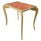 French Trompe L' Oeil Painted Faux Marble Side Table, 1920s 1