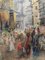 Street Scene Watercolor by FYS, 1894 9