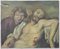 Mid-Century Realist Oil Painting of Jesus and Mary Magdalene, 1950s, Image 1