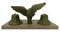 French Art Deco Inkstand Eagle on Marble Desk Inkwell, 1920s, Image 5