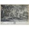 French Distressed Decorative Engraving L'Amour du Vin, 18th Century 1