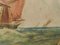 Aquarell von Segelschiff auf See English Marine, 1900er 6