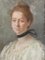 19th Century French Portrait of a Lady Painting Pastel on Canvas, 1880s 8