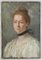 19th Century French Portrait of a Lady Painting Pastel on Canvas, 1880s 4