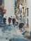 Mid-Century Spanish Watercolor Street Scene by Diaz, Image 7