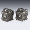 19th Century Georgian English Solid Silver Chinoiserie Tea Caddies from Joseph Angell, 1830s, Set of 2 12