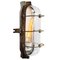 Vintage Industrial Cast Iron and Clear Glass Sconce from Industria Rotterdam, Image 1