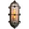 Vintage Industrial Cast Iron and Clear Glass Sconce from Industria Rotterdam 2