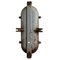 Vintage Industrial Cast Iron and Clear Glass Sconce from Industria Rotterdam 5