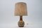 Lampada da tavolo in ceramica con base a forma di carciofo illuminato, anni '60, Immagine 2