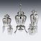 19th Century Victorian English Solid Silver Tea Set from Joseph, Albert, Horace & Ethelbert Savory, 1880s, Set of 6, Image 11