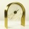Vintage Marble and Brass Table Clock by Antun Vikić for Junghans 1