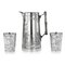 Juego de jarra y vasos ingleses victorianos de plata maciza, siglo XIX, Holland & Sonter, años 80. Juego de 3, Imagen 1