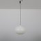 White Glass Ceiling Lamp by Alessandro Pianon for Vistosi, 1960s 4