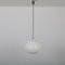 White Glass Ceiling Lamp by Alessandro Pianon for Vistosi, 1960s 1
