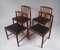 Scandinavian Rosewood Dining Chairs, 1950s, Set of 4, Image 1