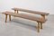 Scandinavian Modern Solid Pine Benches, 1950s, Set of 2, Image 1