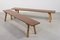 Scandinavian Modern Solid Pine Benches, 1950s, Set of 2, Image 5