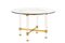 Table in Acrylic Glass and Gilt Brass Attributed to Sandro Petti for Metalarte, 1970s 1