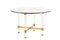 Table in Acrylic Glass and Gilt Brass Attributed to Sandro Petti for Metalarte, 1970s, Image 1