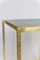 Pedestal Table in Earthenware and Gilt Brass, 1970s 8