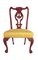 Chippendale Style Red Lacquered Rosewood Chairs, 1880s, Set of 2, Image 2