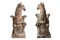 Large Terracotta Style Stone Griffin Sculptures, 1940s, Set of 2 2