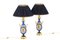 Napoléon Iii Neoclassical Style Porcelain Table Lamps, Set of 2 1