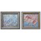 Oils on Aluminium Figuring Fishes by Raffy, 1950s, Set of 2 1
