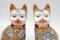 Esculturas de gatos chinos de porcelana, años 80. Juego de 2, Imagen 2