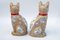 Chinesische Porzellan Katze Skulpturen, 1980er, 2er Set 4