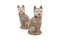 Chinesische Porzellan Katze Skulpturen, 1980er, 2er Set 1