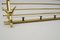 Large Mid-Century Austrian Brass Coat Rack, 1950s 8