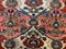 Antique Middle Eastern Red, Brown, and Blue Woolen Rug, 1880s, Image 7