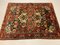 Antique Middle Eastern Red, Brown, and Blue Woolen Rug, 1880s, Image 8