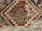 Tapis Tribal Vintage Bleu Marine et Rouge Shabby Chic, Moyen-Orient, 1940s 7